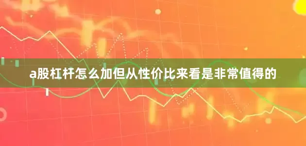a股杠杆怎么加但从性价比来看是非常值得的
